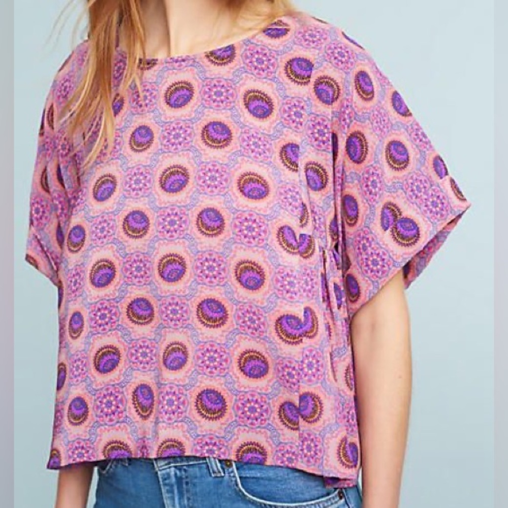 Anthro Maeve Milla Printed Top